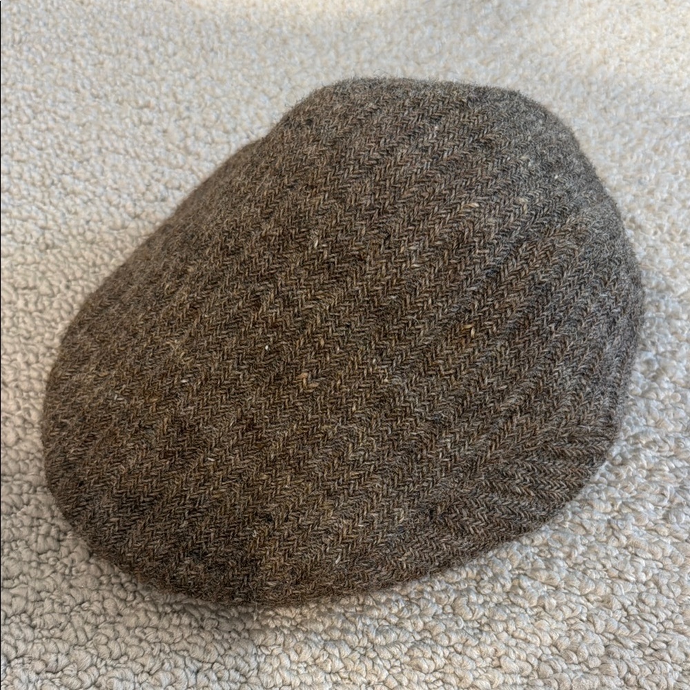 CA4LA Classic Brown Tweed Flat Cap